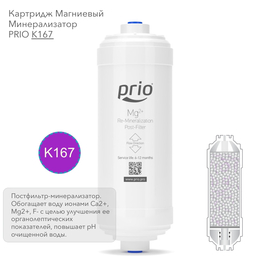 K167 - постфильтр магниевый минерализатор для систем обратного осмоса