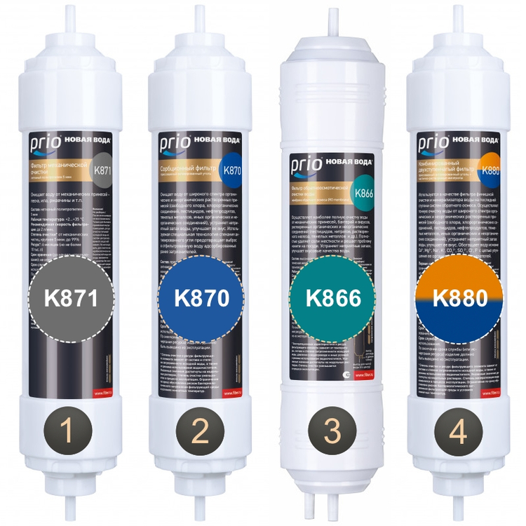 Полный комплект картриджей для фильтров обратного осмоса Expert MO530 / MO600