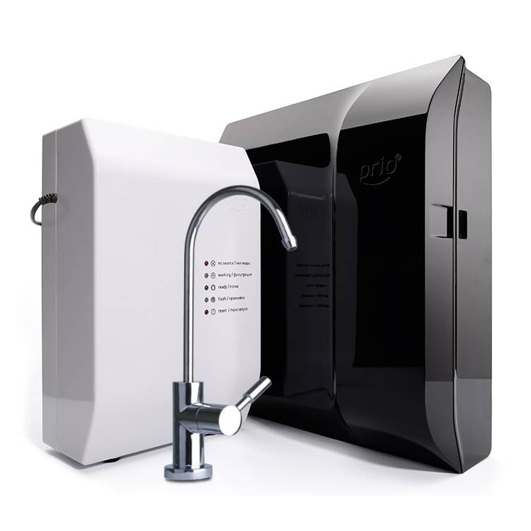 PRIO Expert Osmos Stream MOD600  прямоточная сплит-система обратного осмоса с электронным управлением и минерализацией, Подключение к крану: Подключение к комплектному крану, фото 