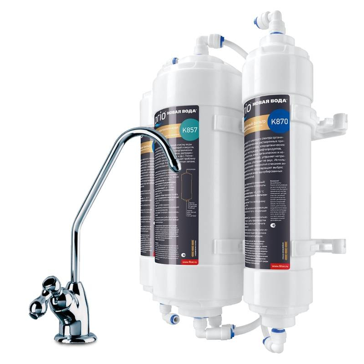 PRIO Econic Osmos Stream OD310  компактная прямоточная система обратного осмоса без минерализации, Тип постфильтра: Без минерализации, Подключение к крану: Подключение к комплектному крану, фото , изображение 2 PRIO Econic Osmos Stream OD310  компактная прямоточная система обратного осмоса без минерализации, Тип постфильтра: Без минерализации, Подключение к крану: Подключение к комплектному крану, фото , изображение 2