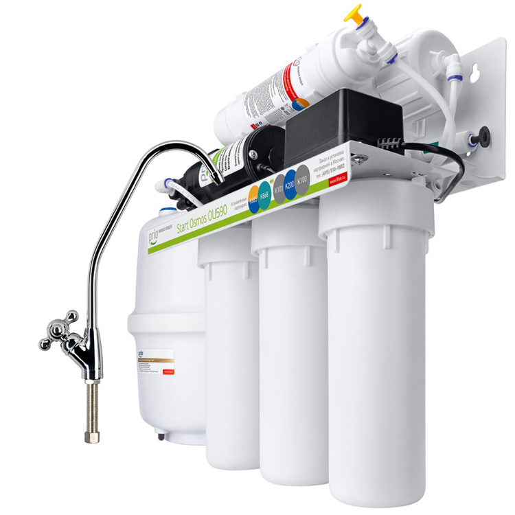 Start Osmos OU590 — система обратного осмоса с минерализацией повышающим давление насосом Start Osmos OU590 — система обратного осмоса с минерализацией повышающим давление насосом
